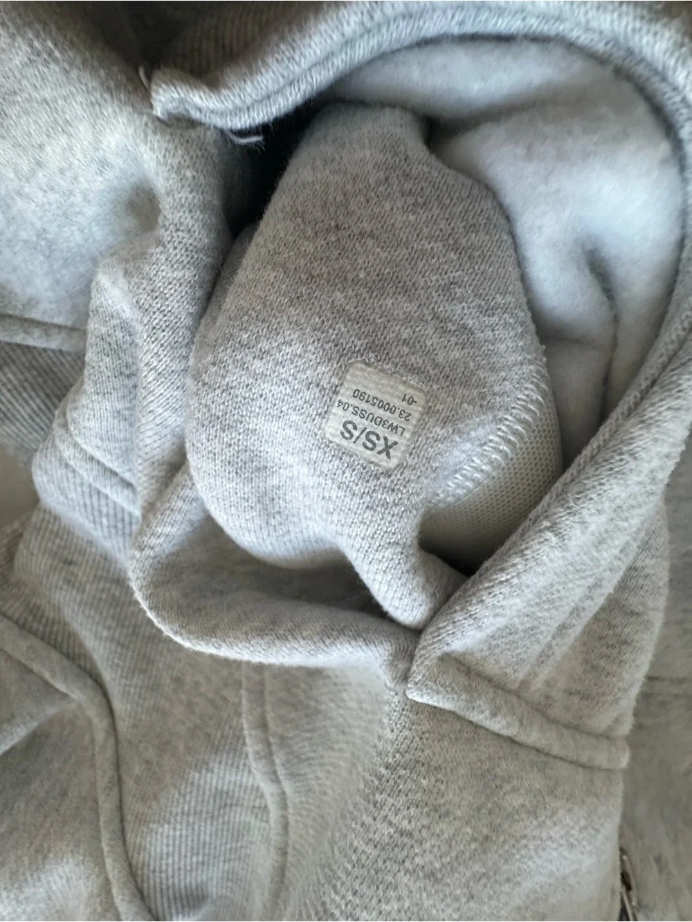 Lululemon Scuba Oversized Heather Light Gray Half-Zip Hooded Pullover